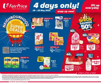 FairPrice promotion - 4 Days Only