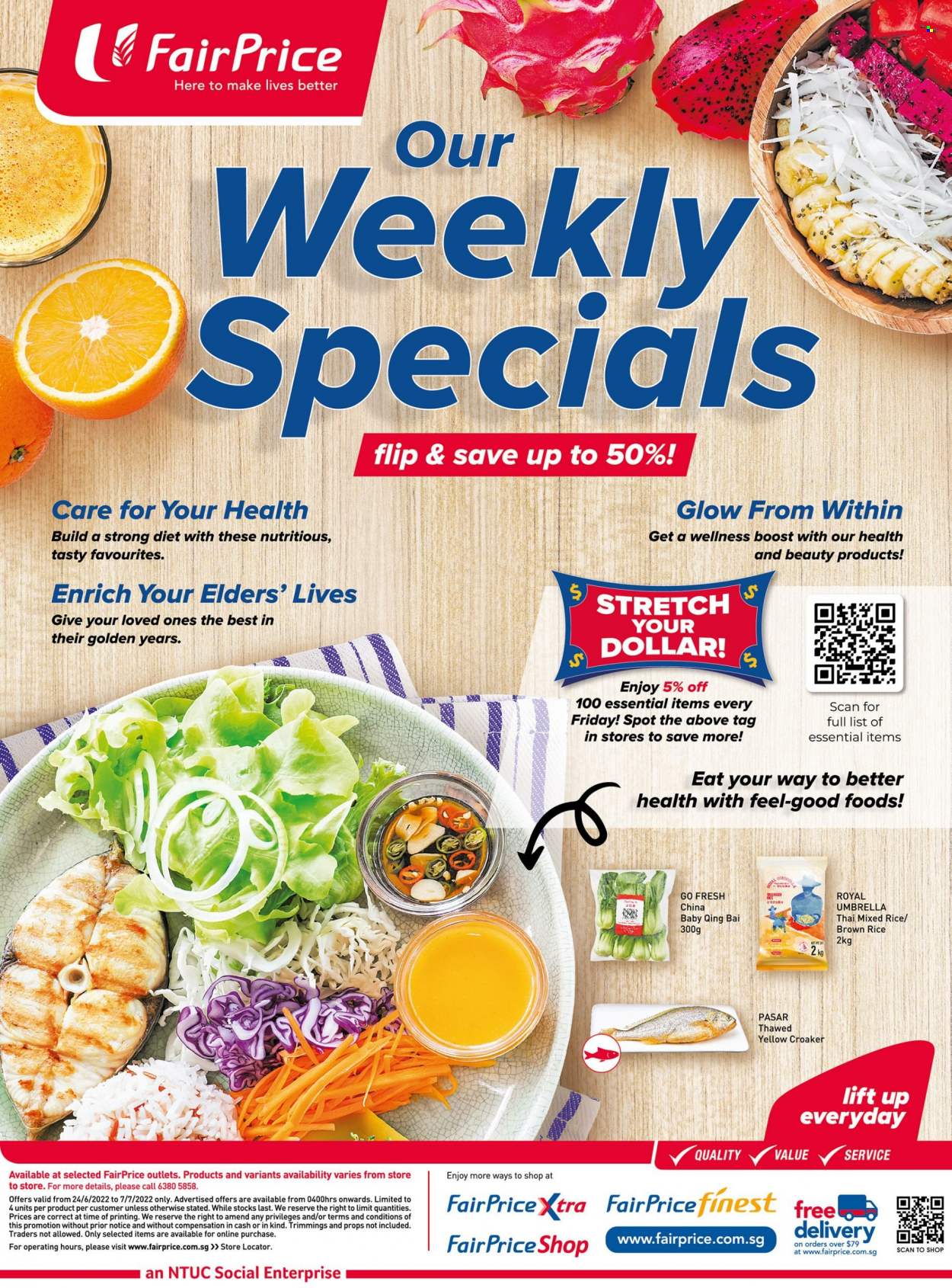 FairPrice catalogue  - 24.06.2022 - 07.07.2022. Page 1.