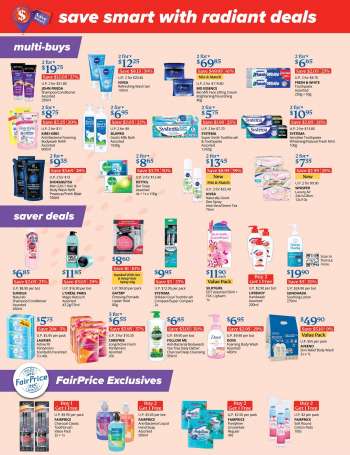 FairPrice promotion - Save Smart With Radiant Deals