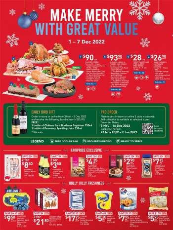 FairPrice promotion - Make Merry With Great Value