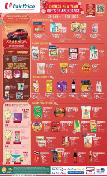 FairPrice promotion - Chinese New Year Gifts Of Abundance