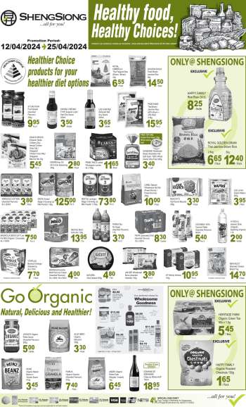 thumbnail - Sheng Siong promotion - Organic & Healthier Choice