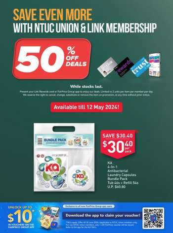 thumbnail - FairPrice promotion - Save Even More with NTUC Union and Link Membership