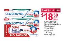 SENSODYNE Sensitivity & Gum Toothpaste Value Pack