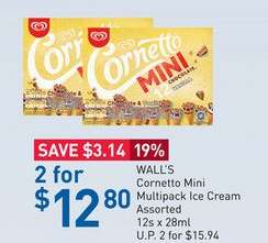 WALL'S Cornetto Mini Multipack Ice Cream Assorted